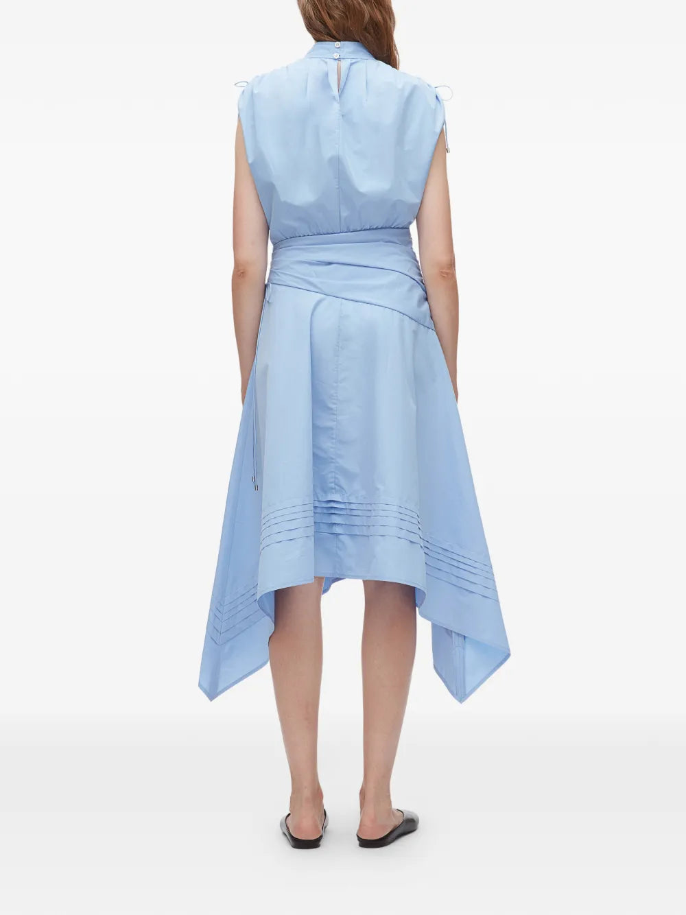 tie detail midi dress