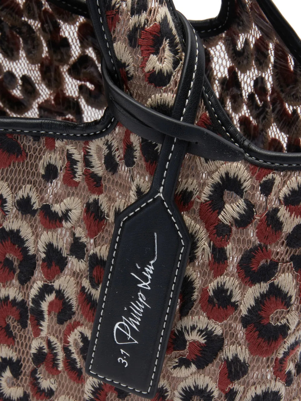 leopard-print tote bag