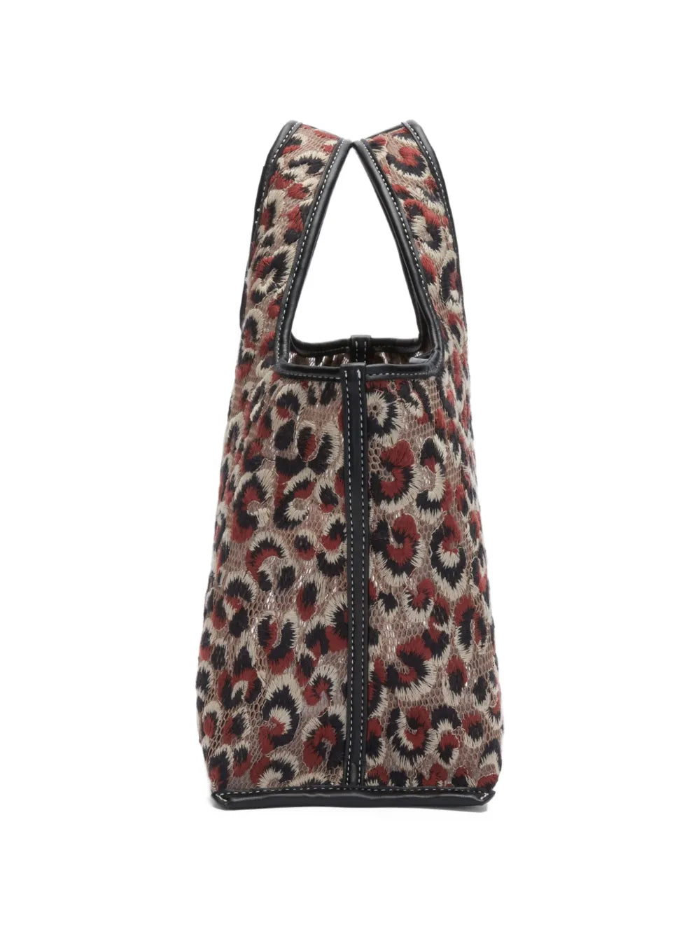 leopard-print tote bag