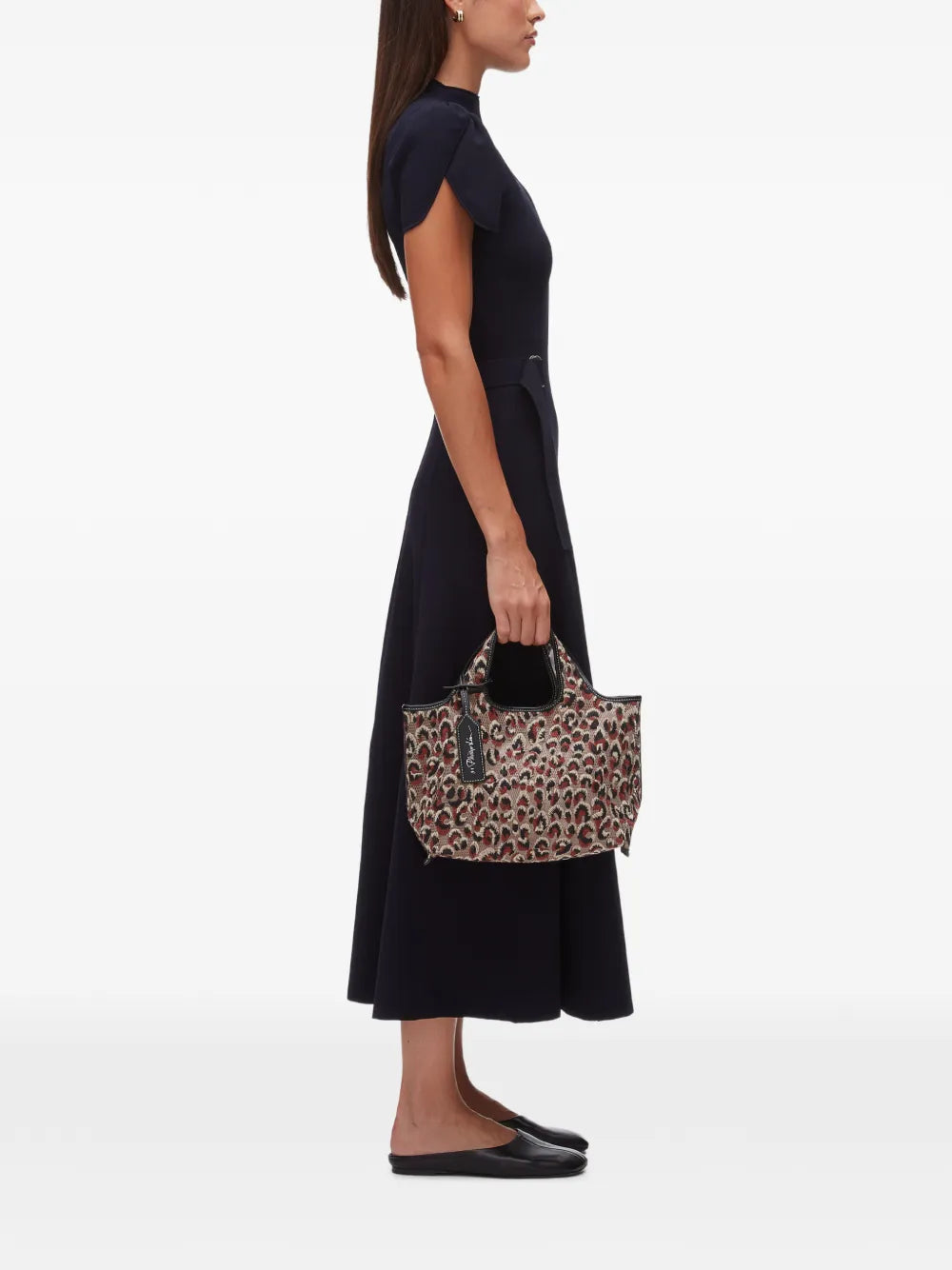 leopard-print tote bag