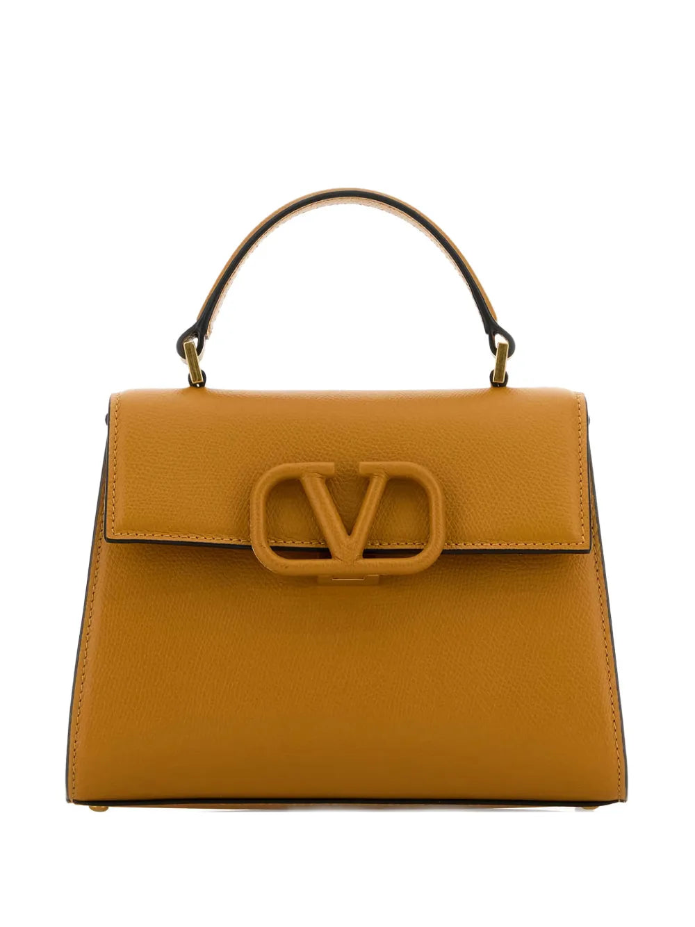 Small Vsling camel leather tote bag