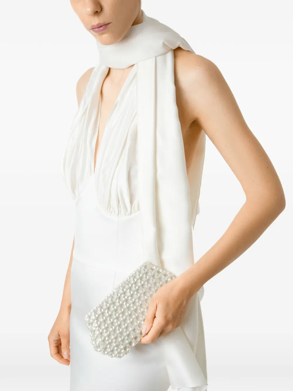 Lizzie beaded clutch bag 