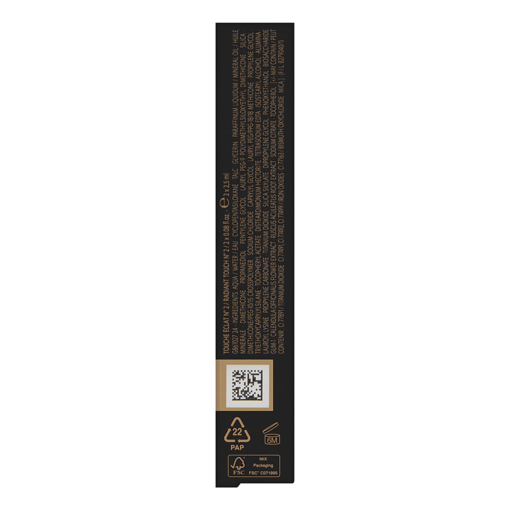 Yves Saint Laurent Duo Touche Eclat (Radiant Touch Highlighter) 2 Luminous Ivory (2 x 2.5ml)
