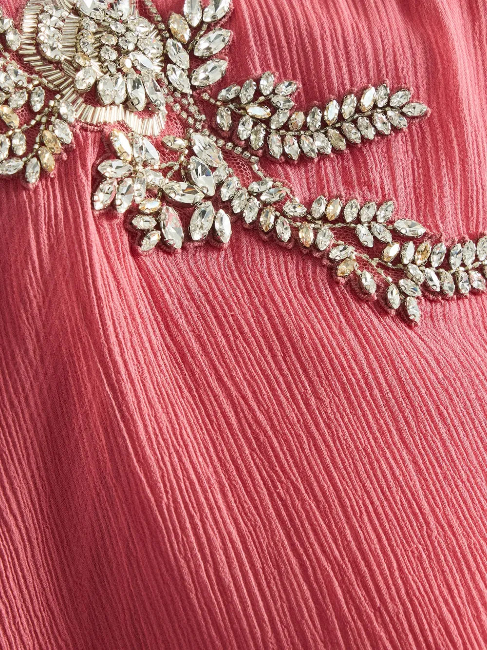 embellished long-sleeve maxi dress