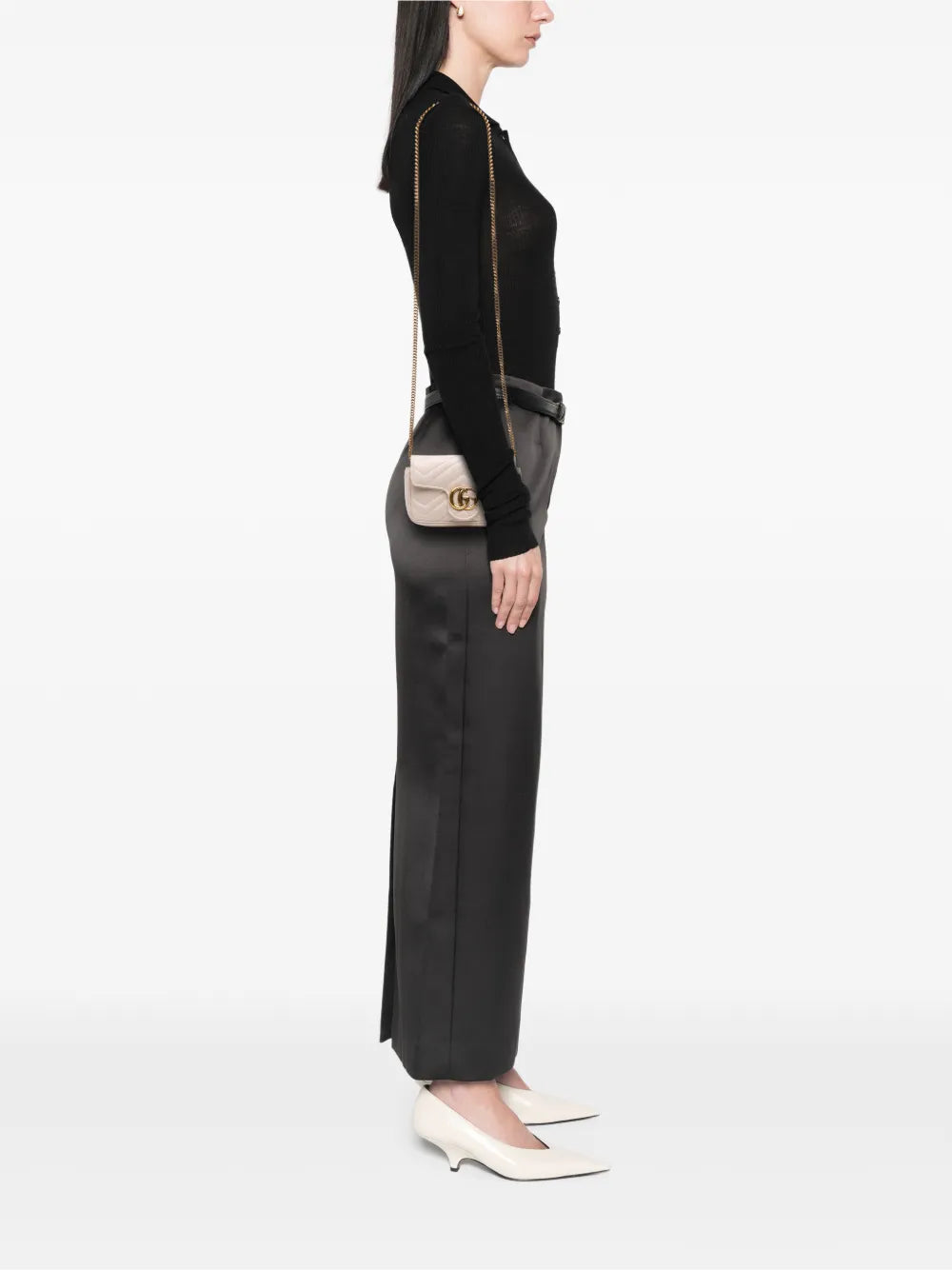 2016-2025 Mini GG Marmont Matelasse Leather Flap crossbody bag