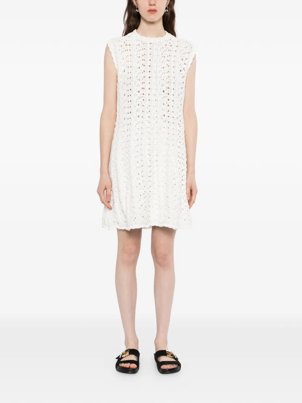 macrame sleeveless dress