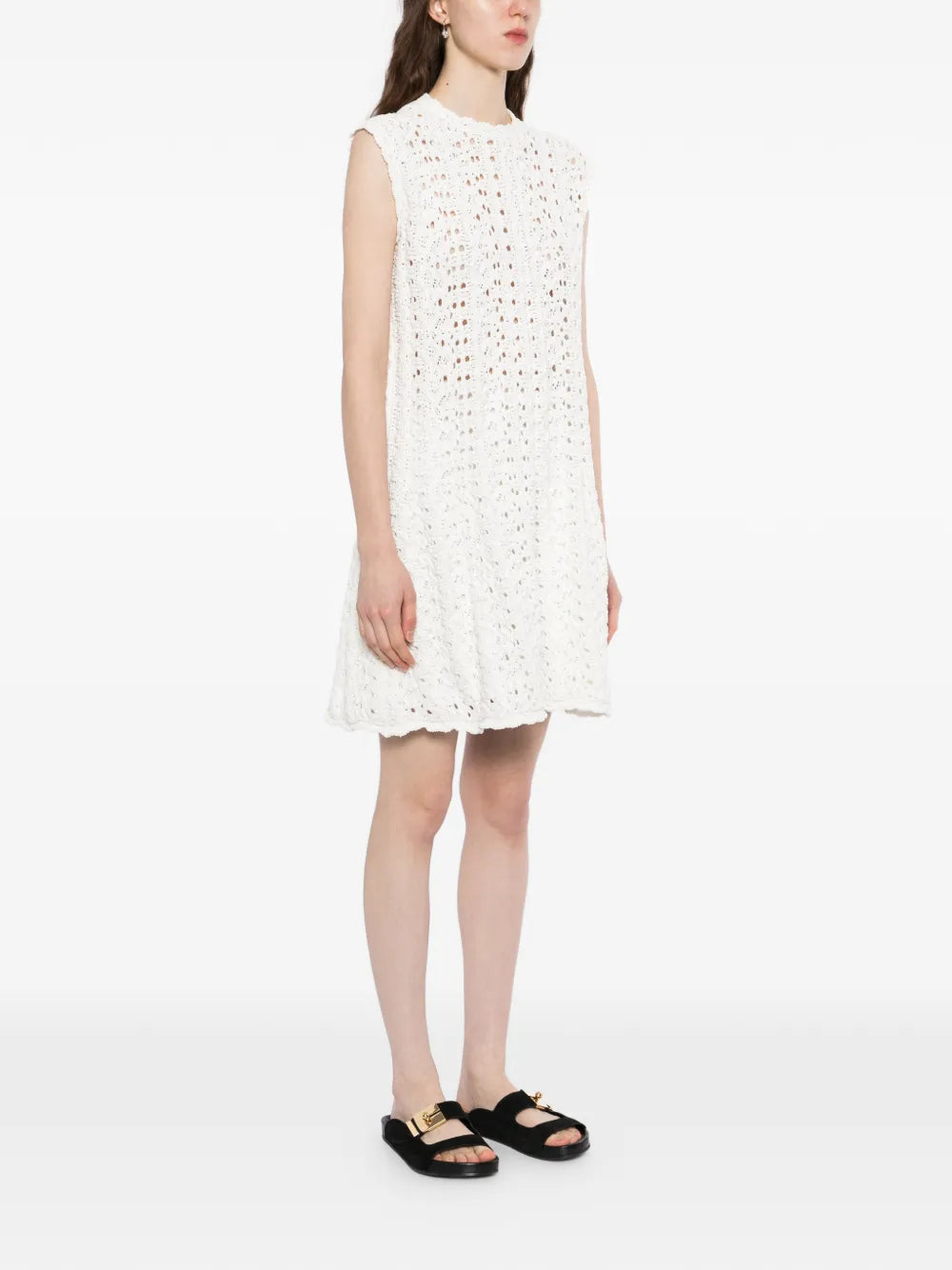 macrame sleeveless dress