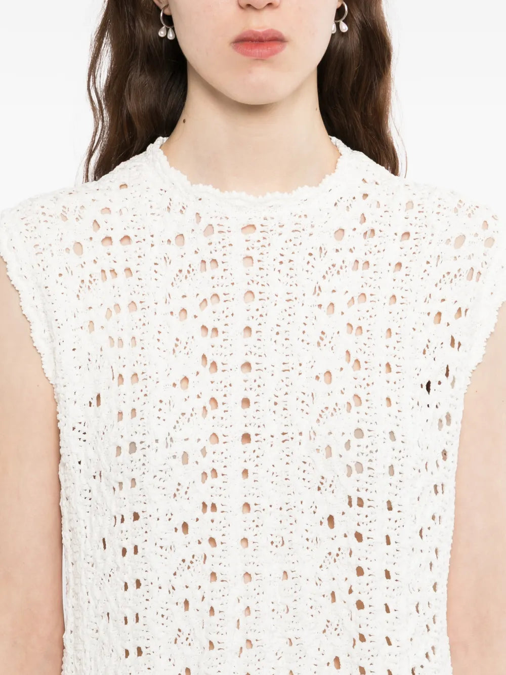 macrame sleeveless dress
