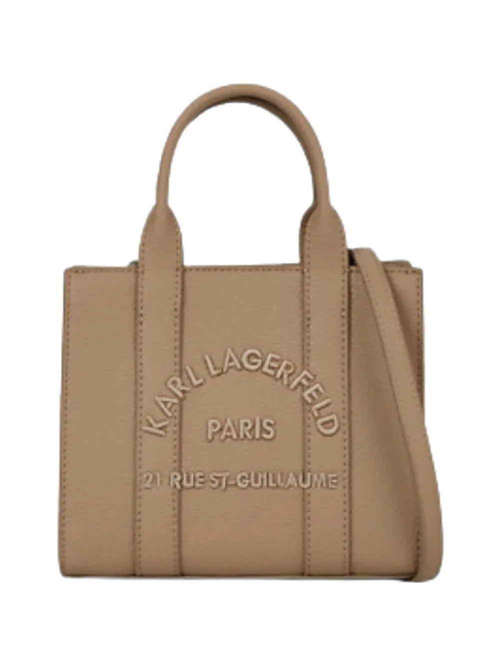 embossed square tote