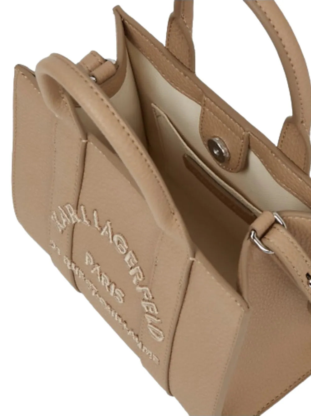 embossed square tote