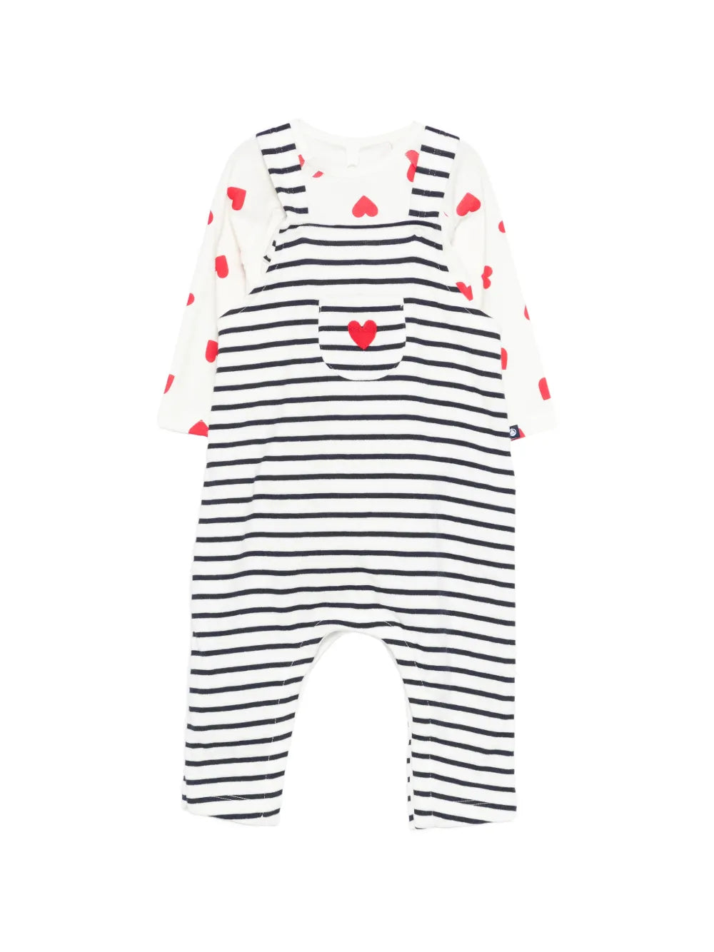 heart-print body set