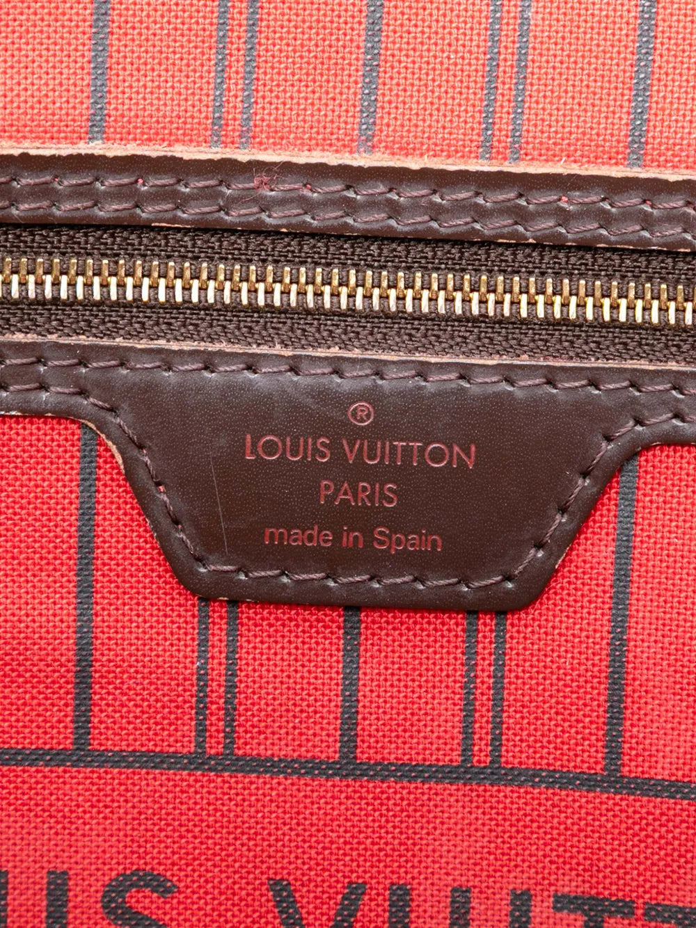 2017 Damier Ebene Neverfull MM tote bag