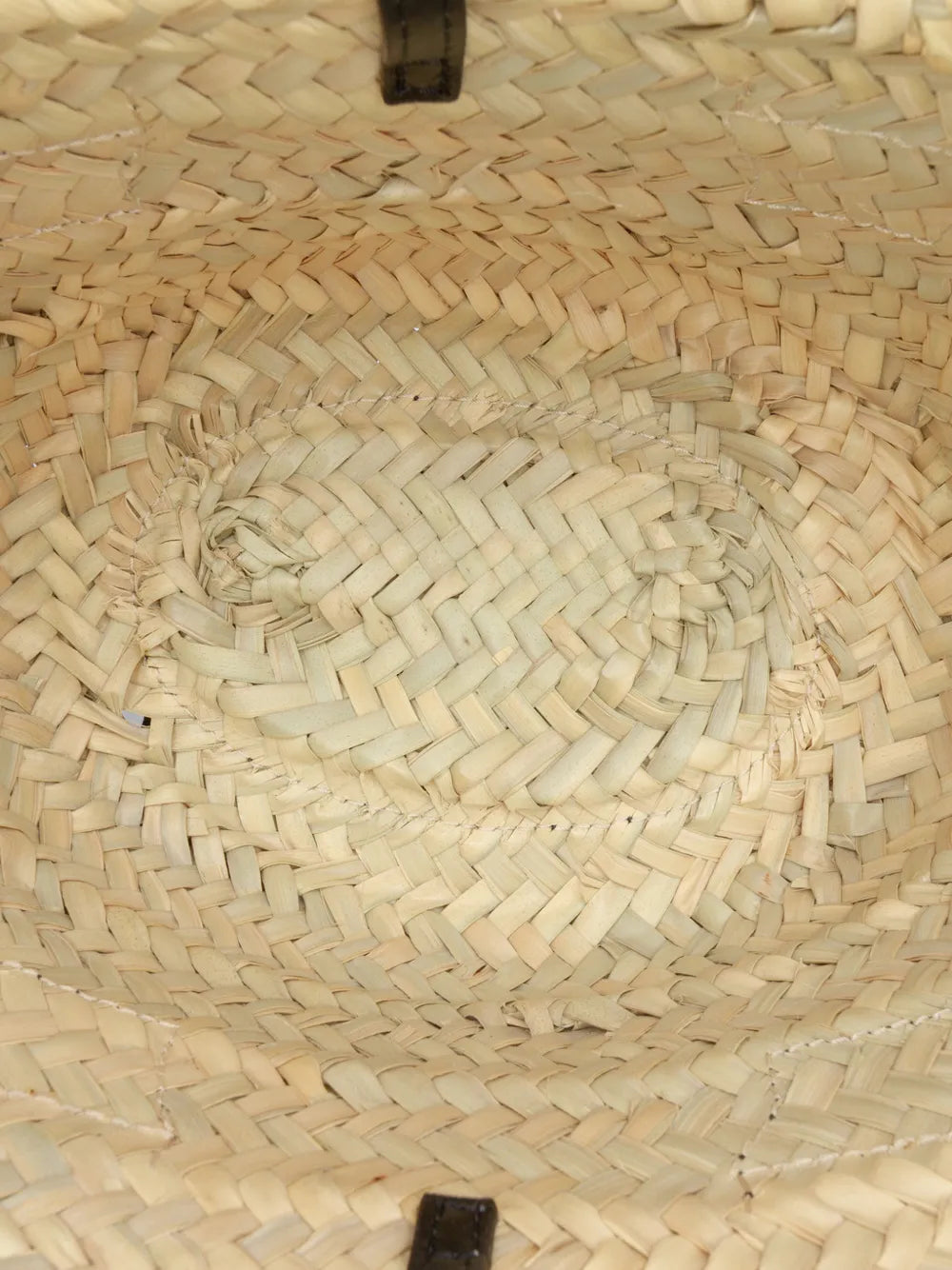 2023 Small Raffia and Smooth Calfskin Sense Basket Tote satchel