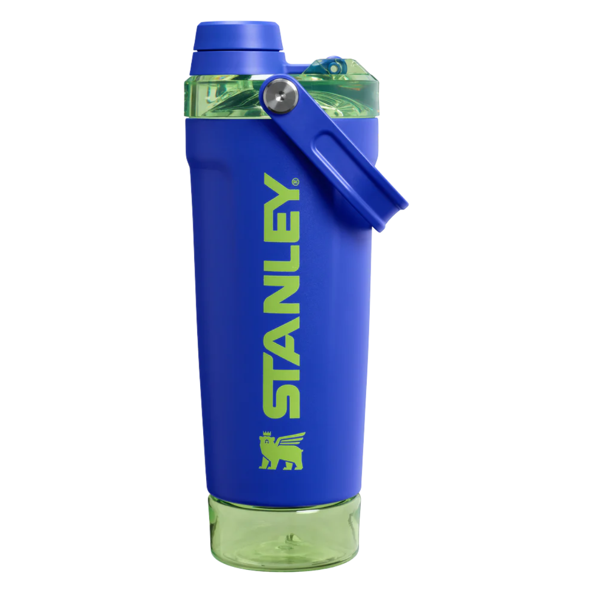 The Vitalize Shaker Bottle 20 OZ Cobalt Chartreuse