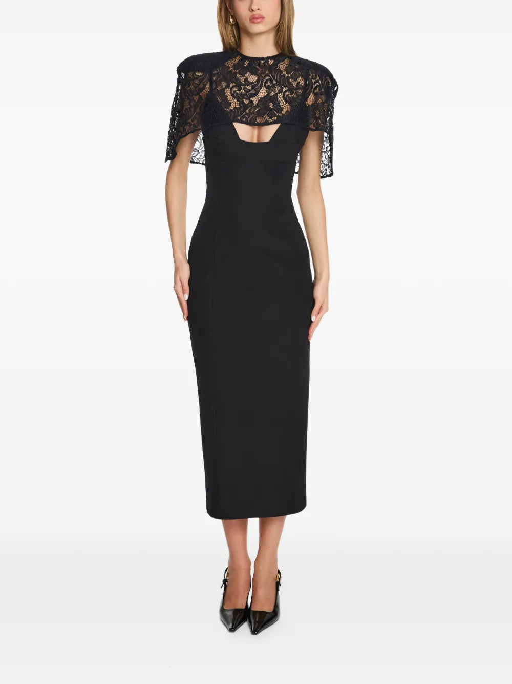 Tess lace midi dress