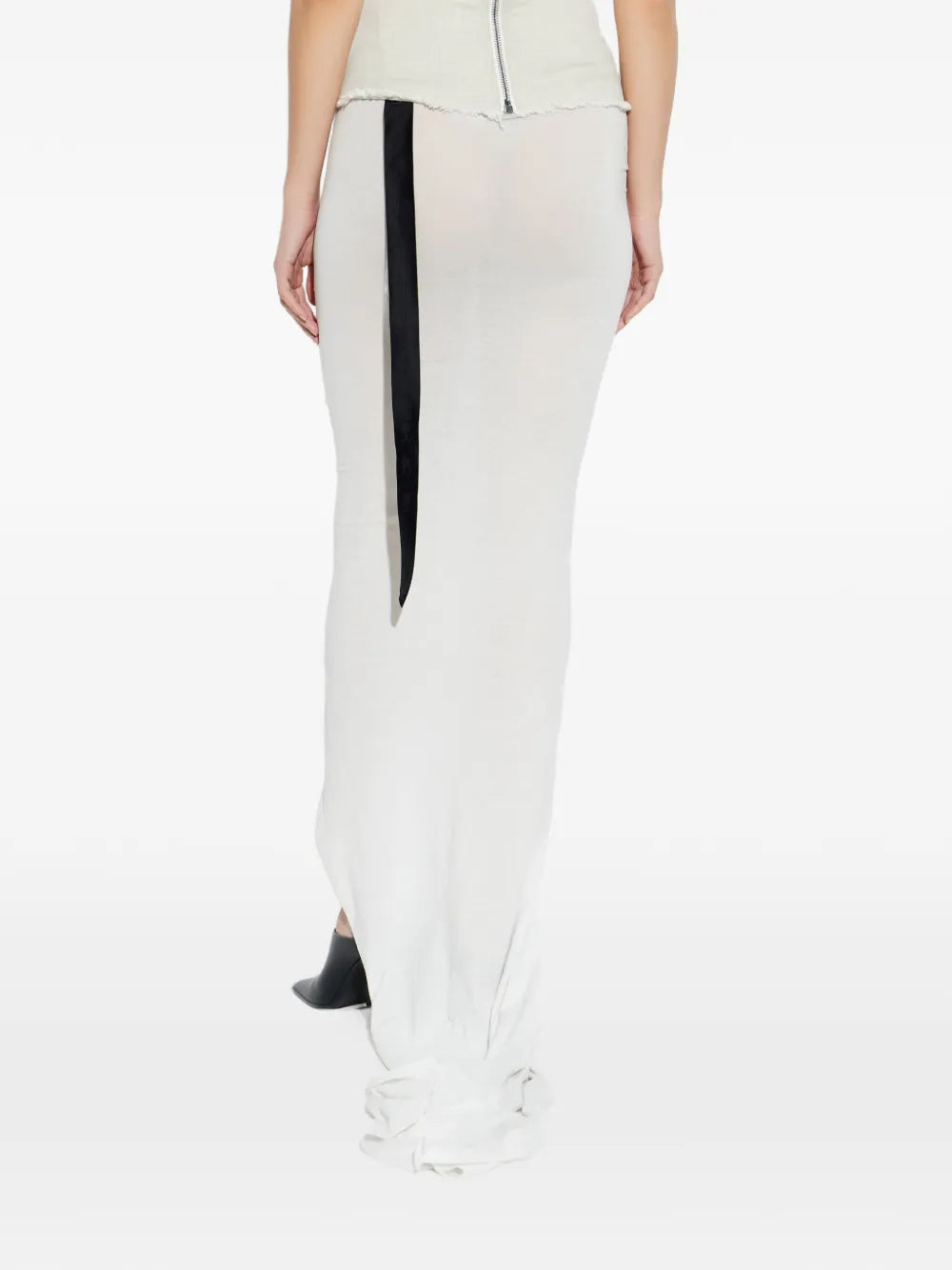 drawstring slit skirt