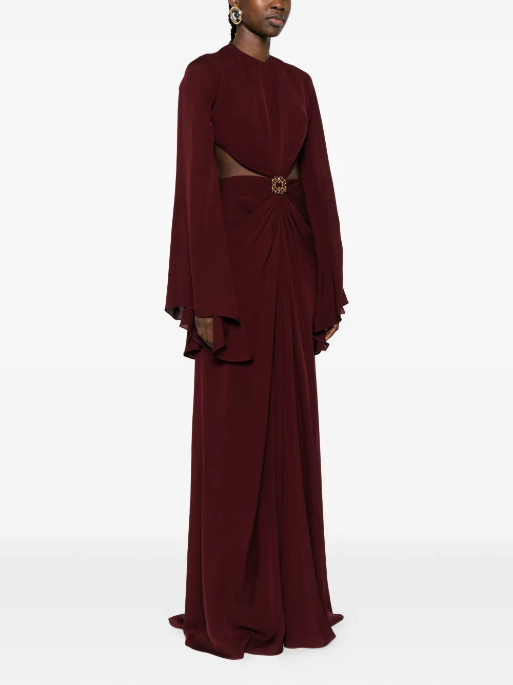 cut-out embellished maxi dress