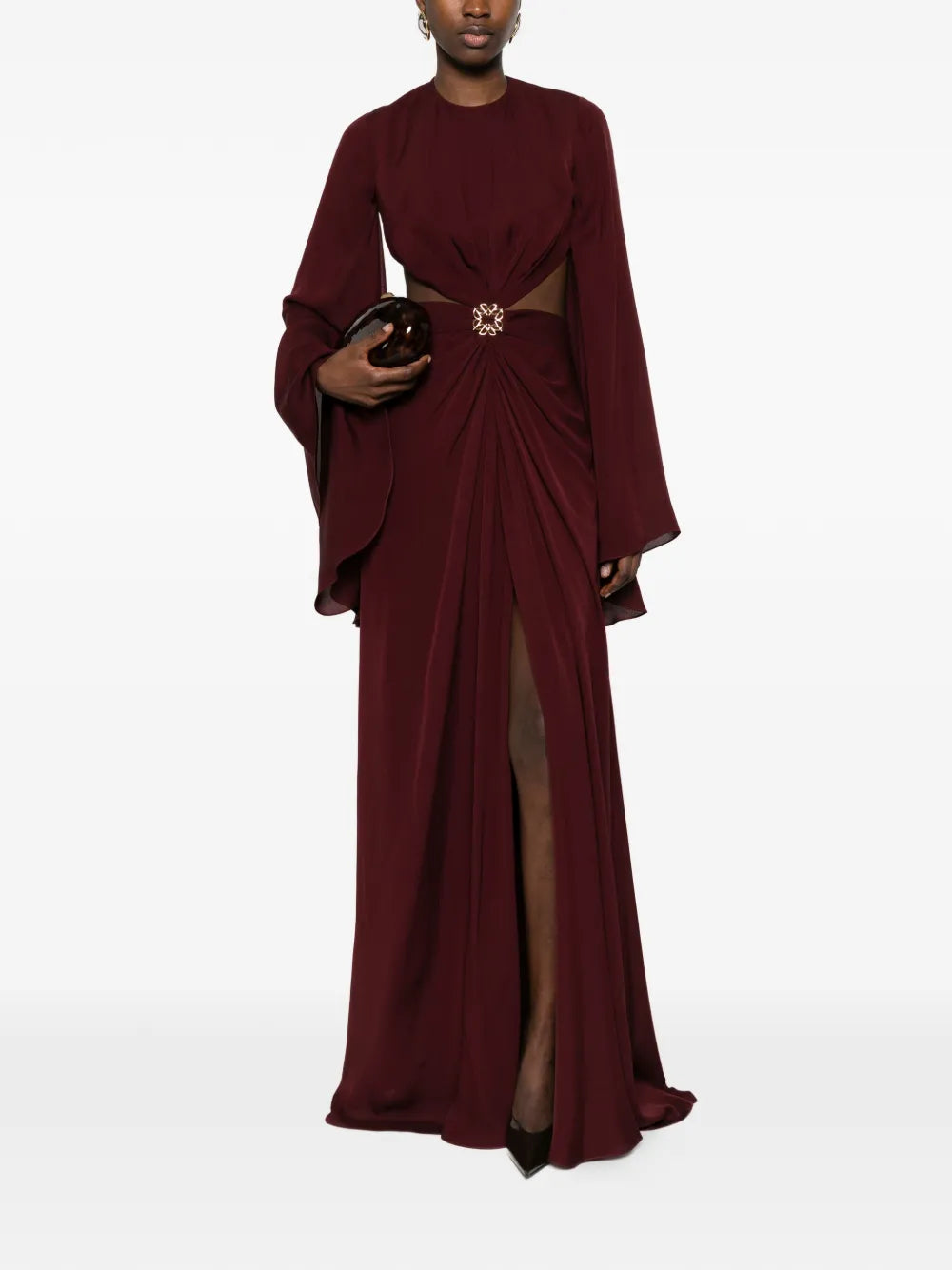 cut-out embellished maxi dress