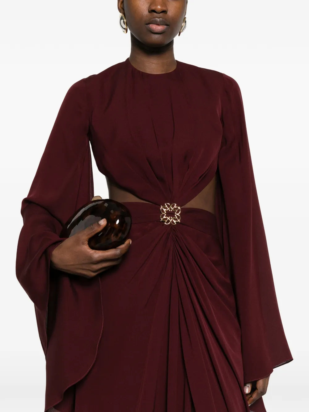 cut-out embellished maxi dress