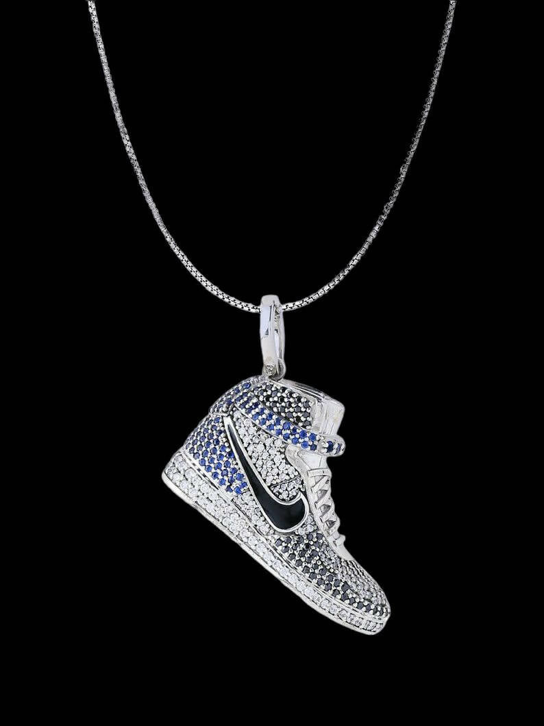 AIR JORDAN 1 3D S925 ICED OUT PENDANT