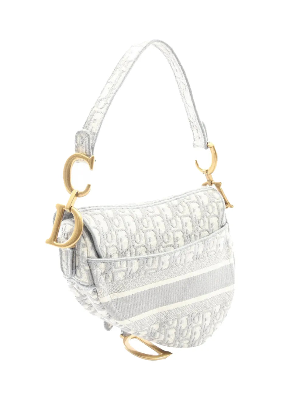 2010-2026 Oblique Canvas Saddle Bag satchel