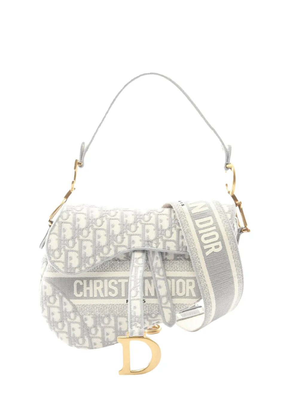 2010-2026 Oblique Canvas Saddle Bag satchel