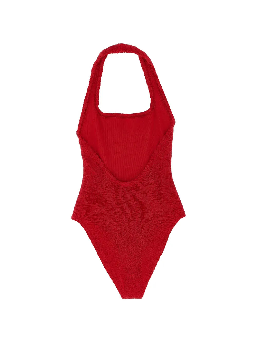 American crinkle neckline sandy swimsuit
