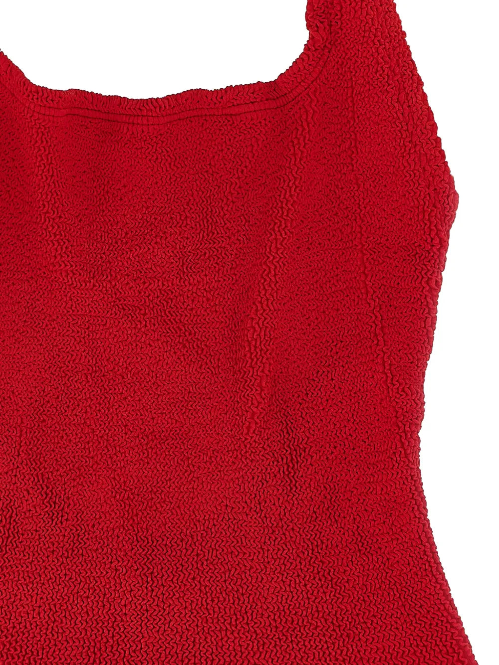 American crinkle neckline sandy swimsuit