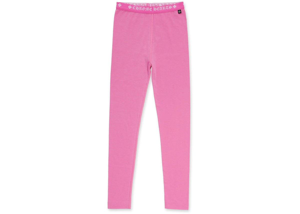 Chrome Hearts Logo Leggings Pink