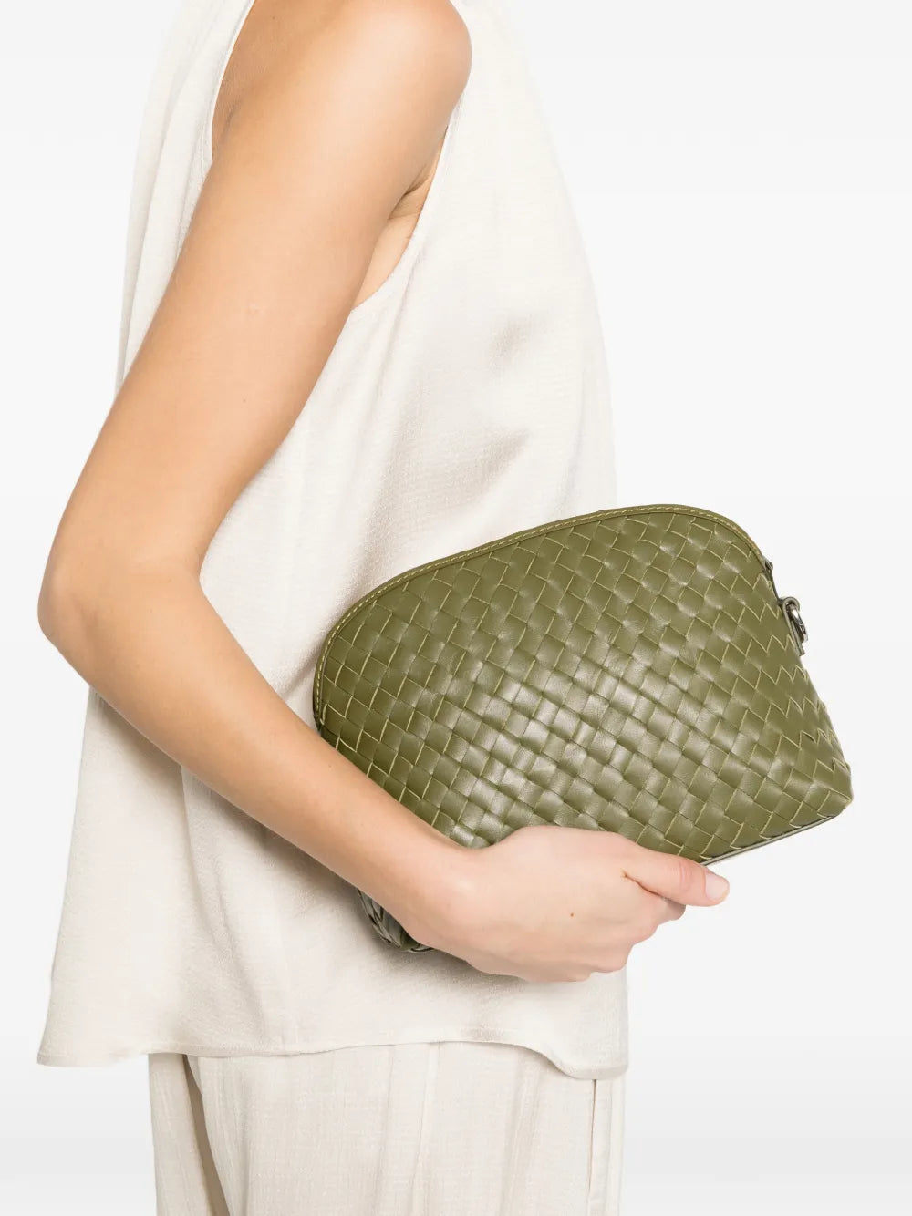 Chunky Fellini woven satchel cross body bag
