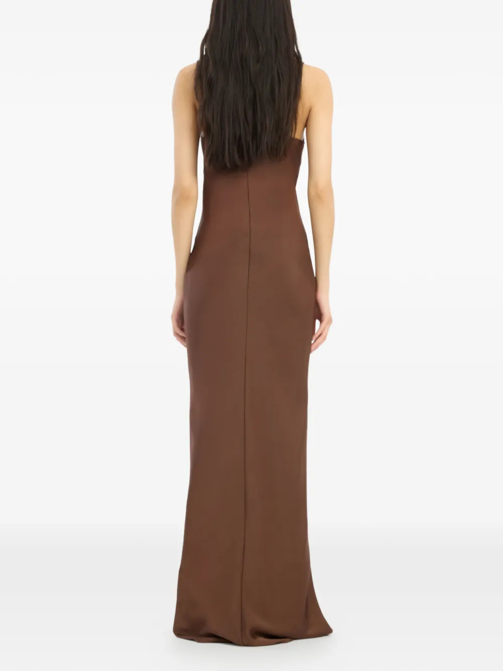 satin maxi dress
