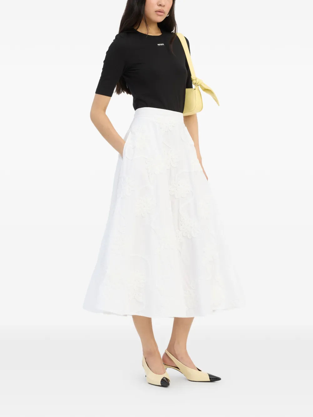 flower maxi skirt