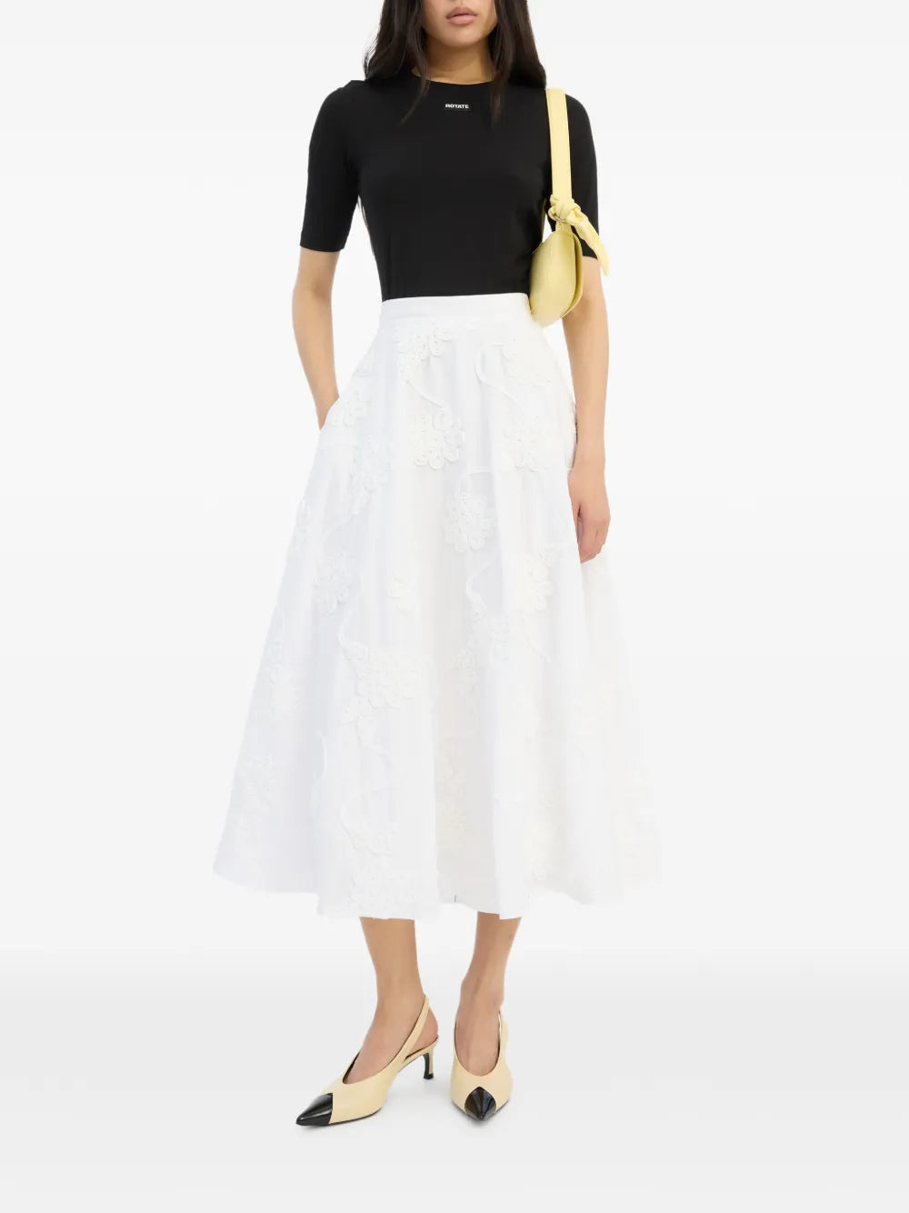 flower maxi skirt