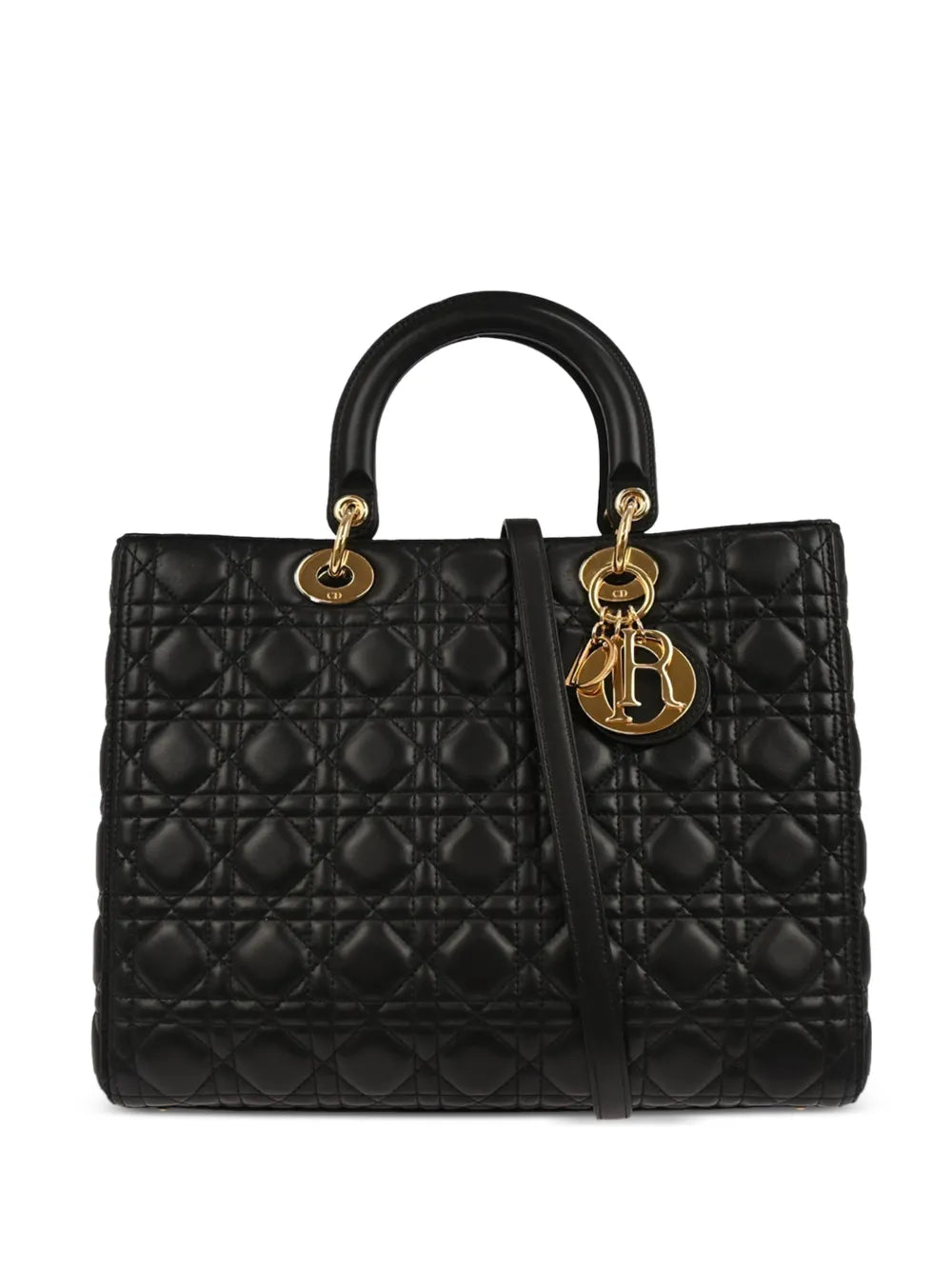 2015 large Lady Dior Cannage tote bag