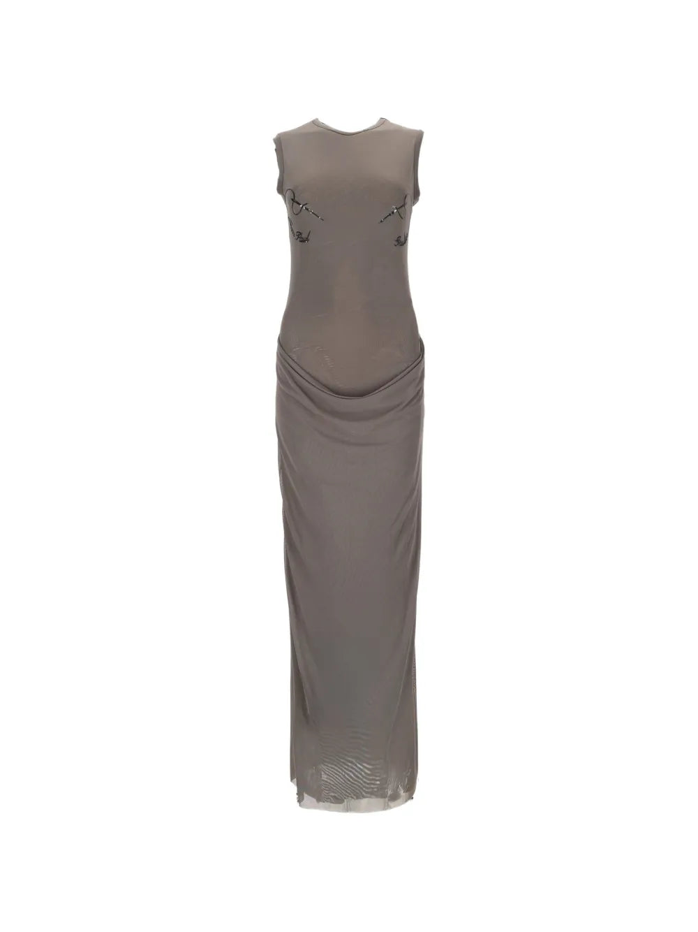 draped maxi dress