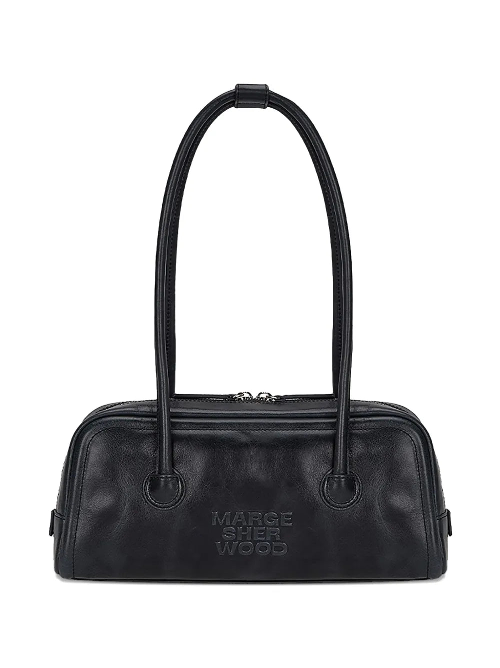 zip leather shoulder bag