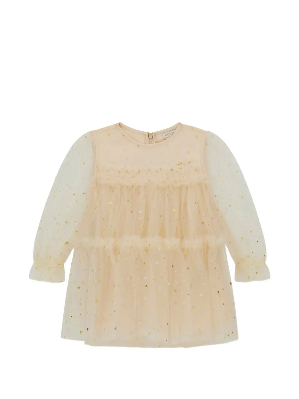 star-motif ruffled dress