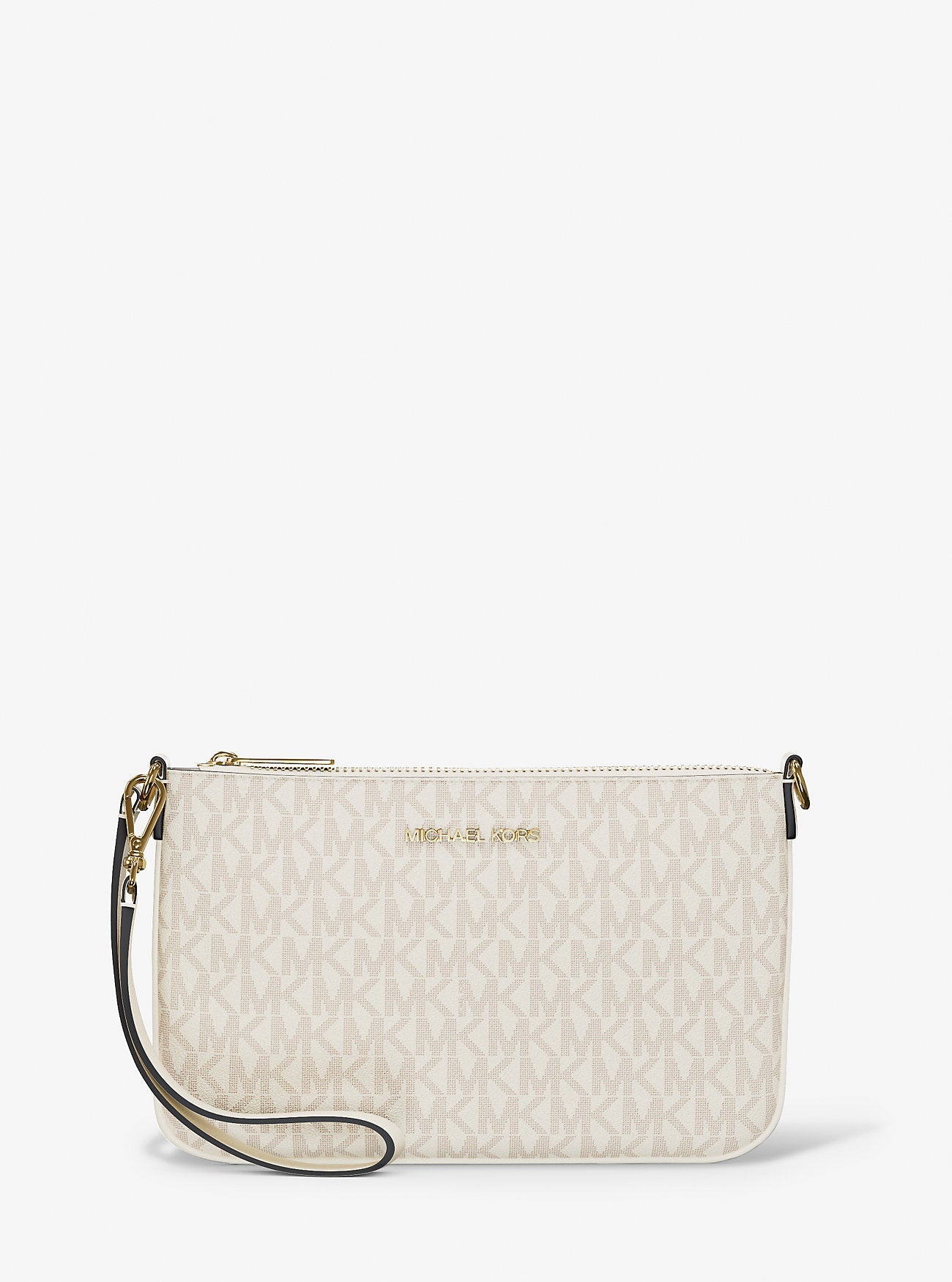 Michael Kors Jet Set Small Signature Logo Convertible Wristlet Lt Crm Multi