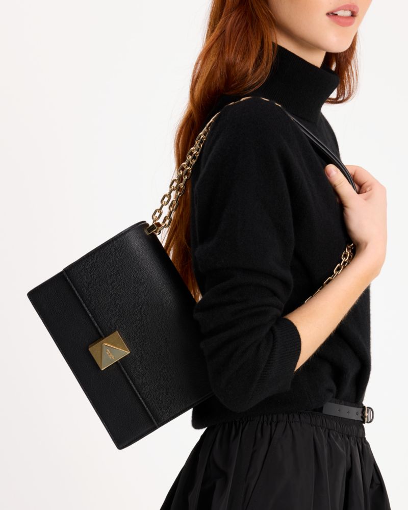 Kate Spade Deco Chain Shoulder Bag Black