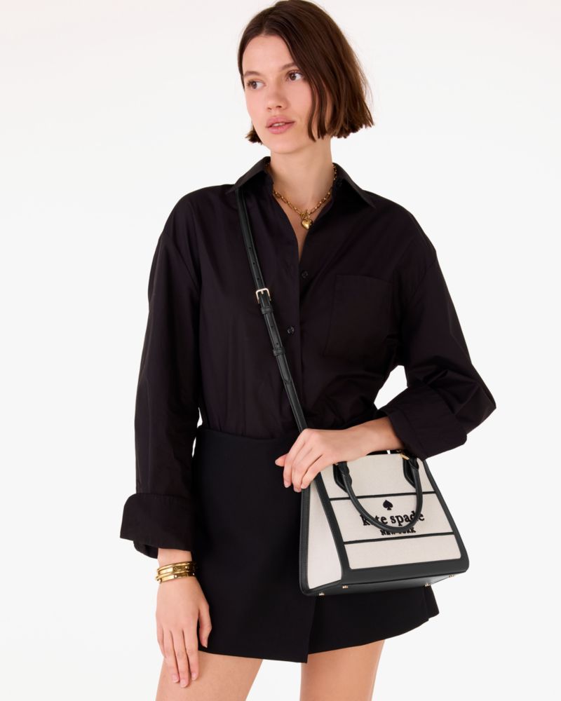 Kate Spade Ellie Canvas Small Tote Black Multi