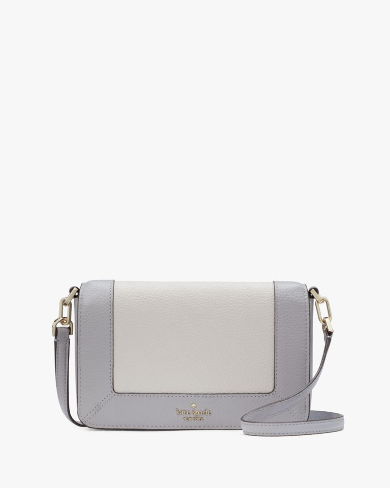 Kate Spade Lena Colorblock Mini Flap Crossbody Mountain Grey Multi