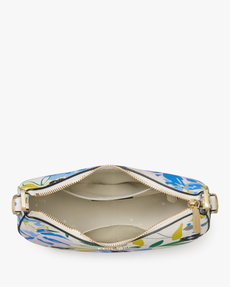 Kate Spade Madison Floral Crescent Shoulder Bag Cream Multi