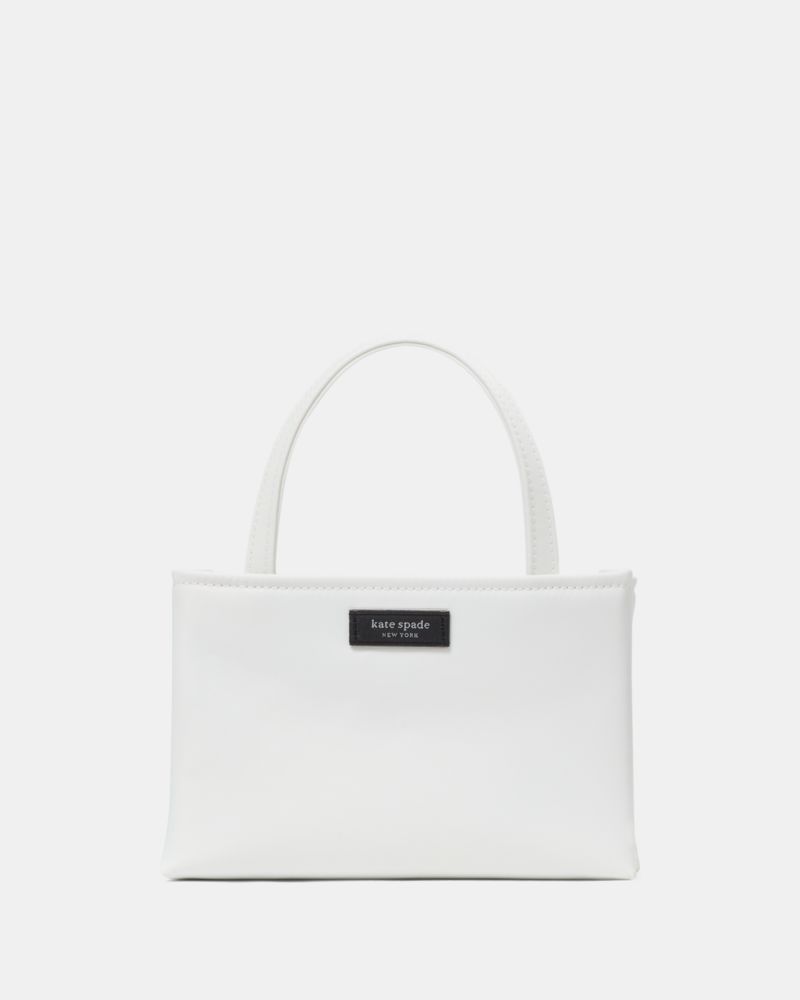Kate Spade Sam Icon Ksnyl Mini Tote Bag White Dove