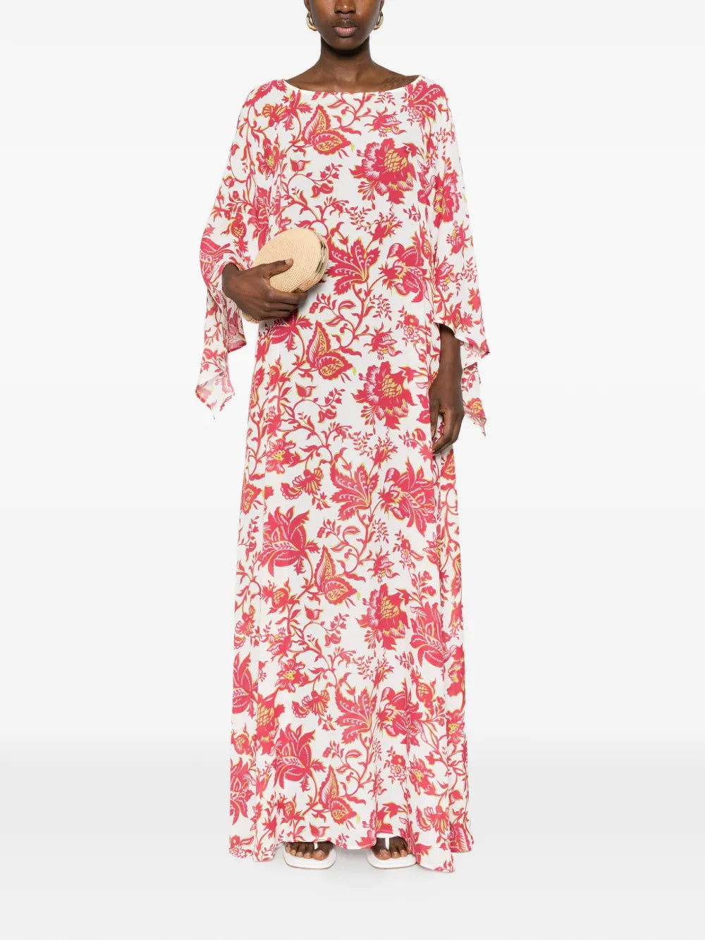 floral-print maxi dress