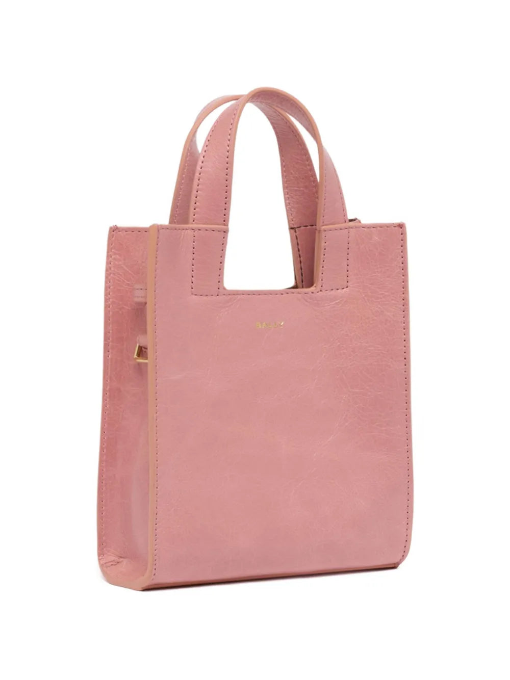 small leather tote bag