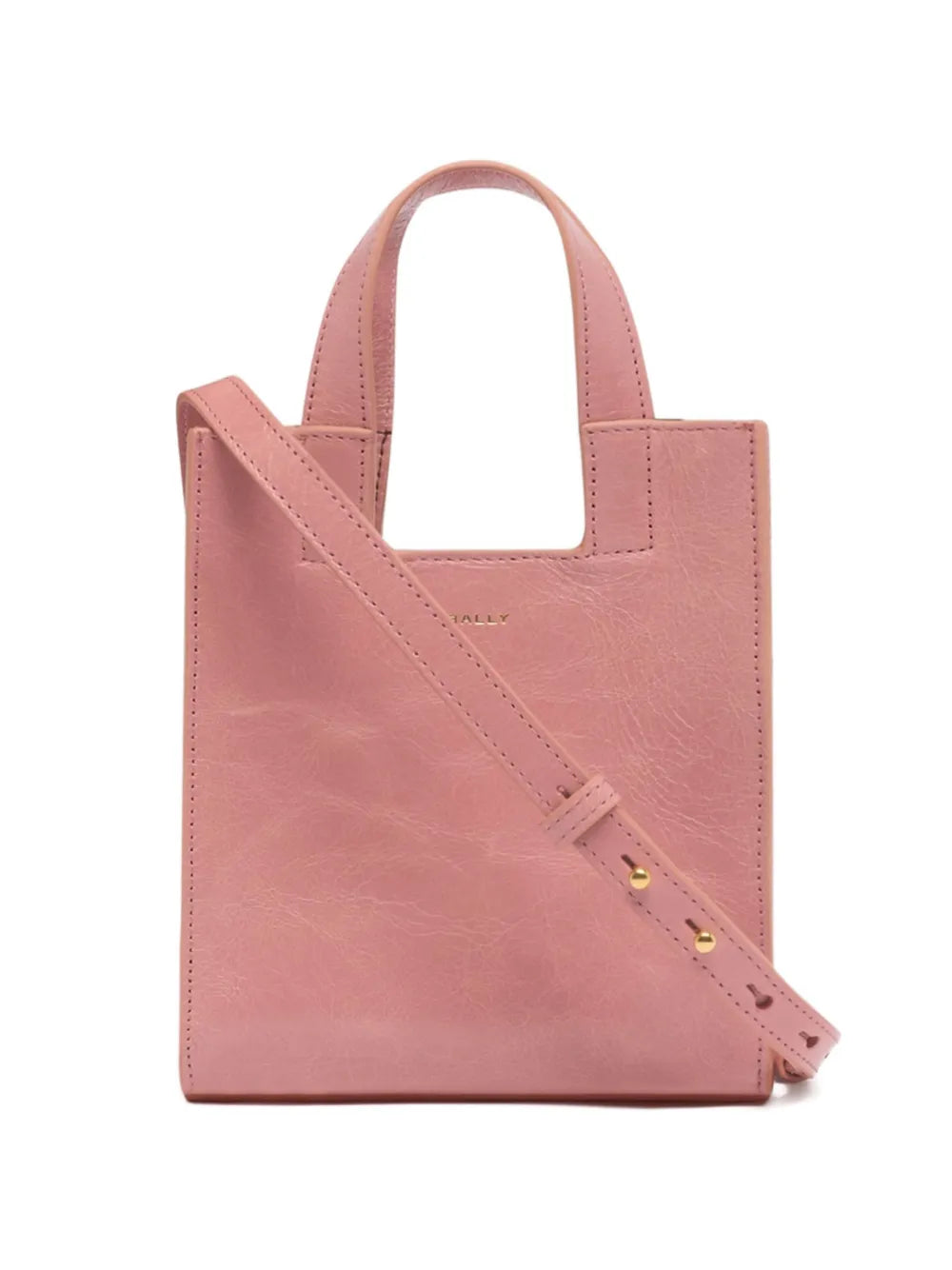 small leather tote bag