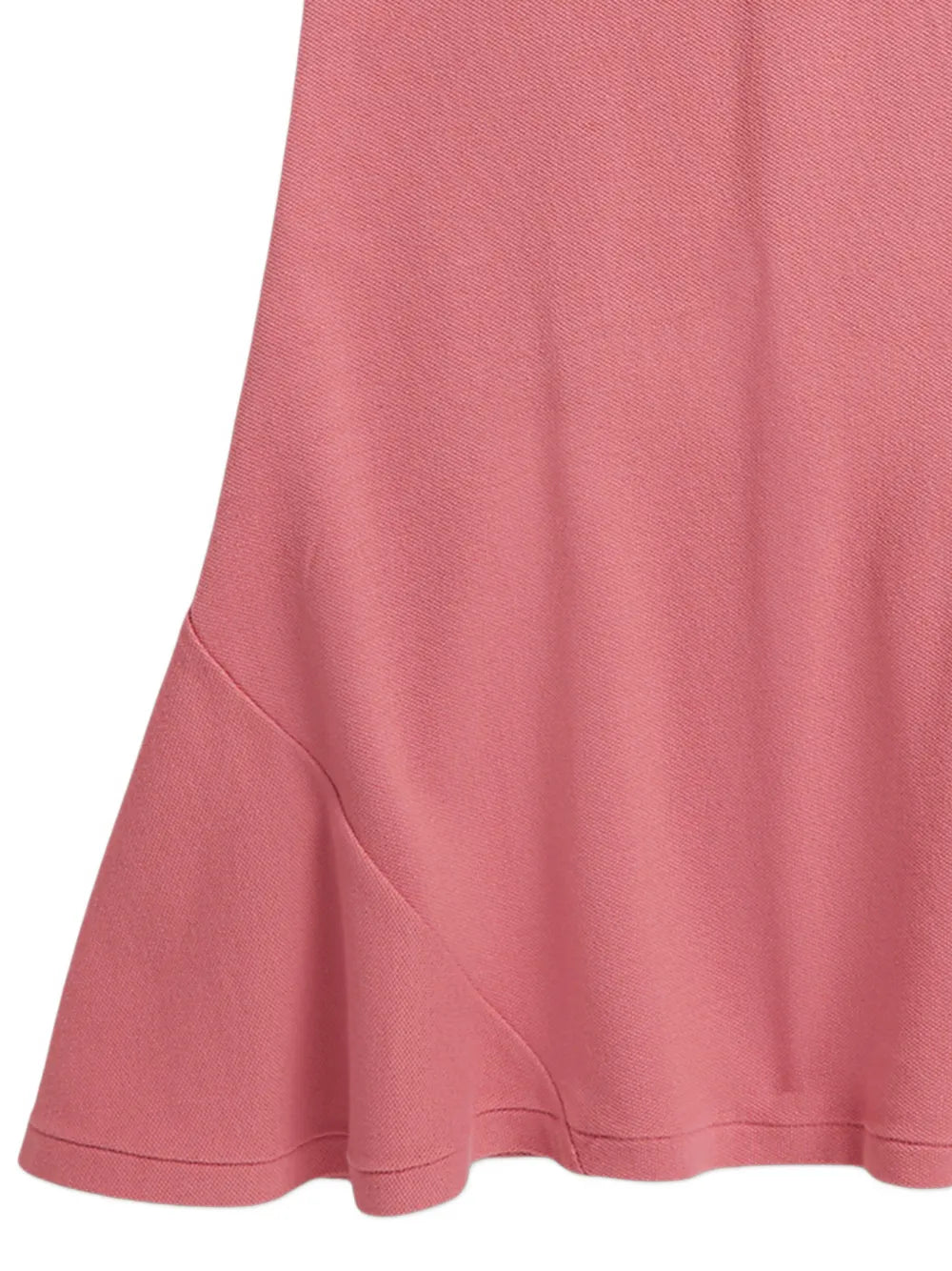flared-hem polo-collar dress