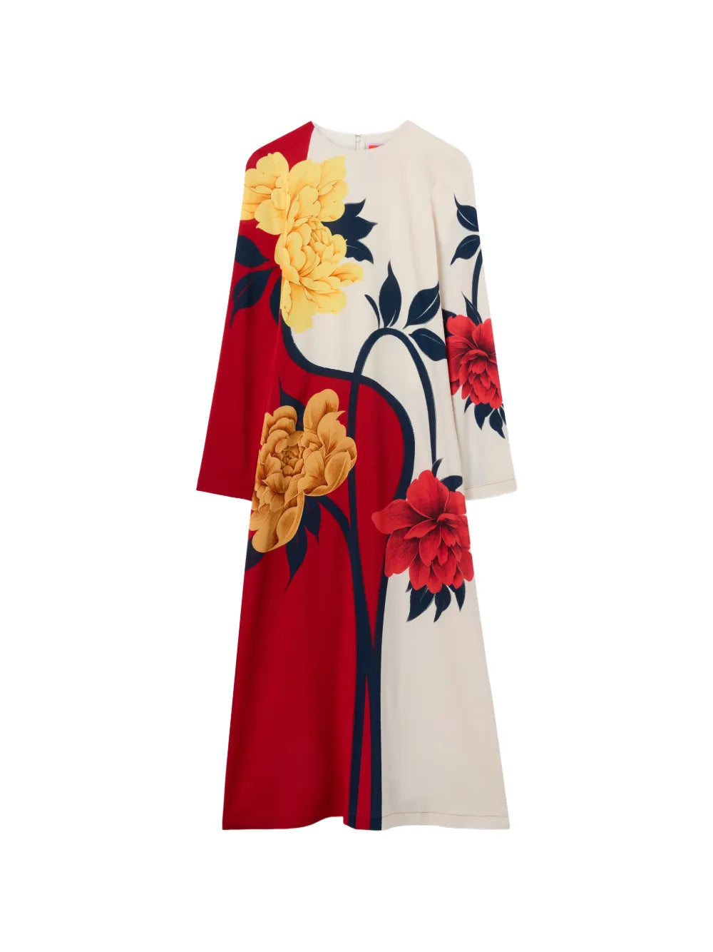 floral placed dress
