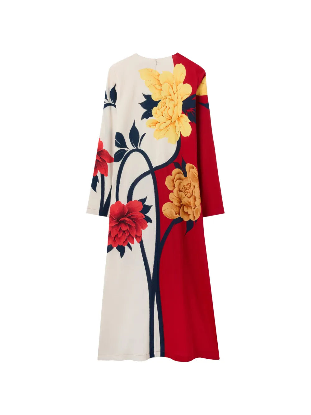 floral placed dress