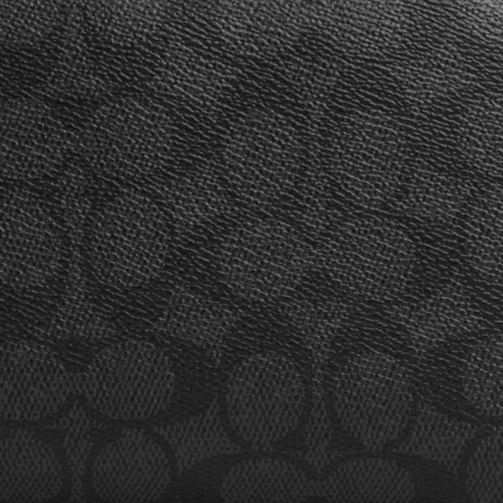 Coach Small Travel Kit In Signature Canvas Gunmetal-Charcoal-Black